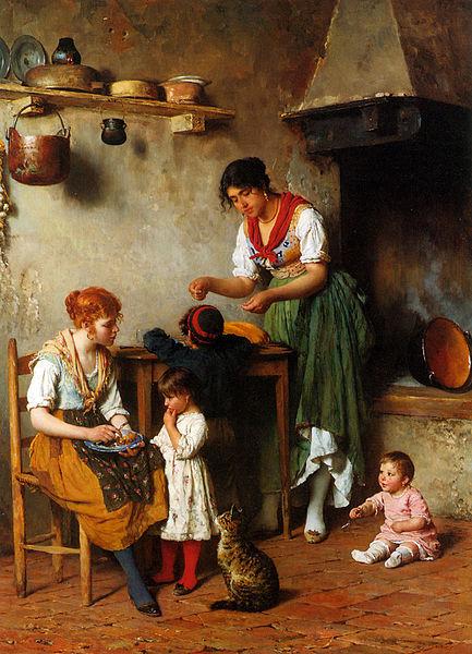unknow artist A Helping Hand 1884 oil painting picture